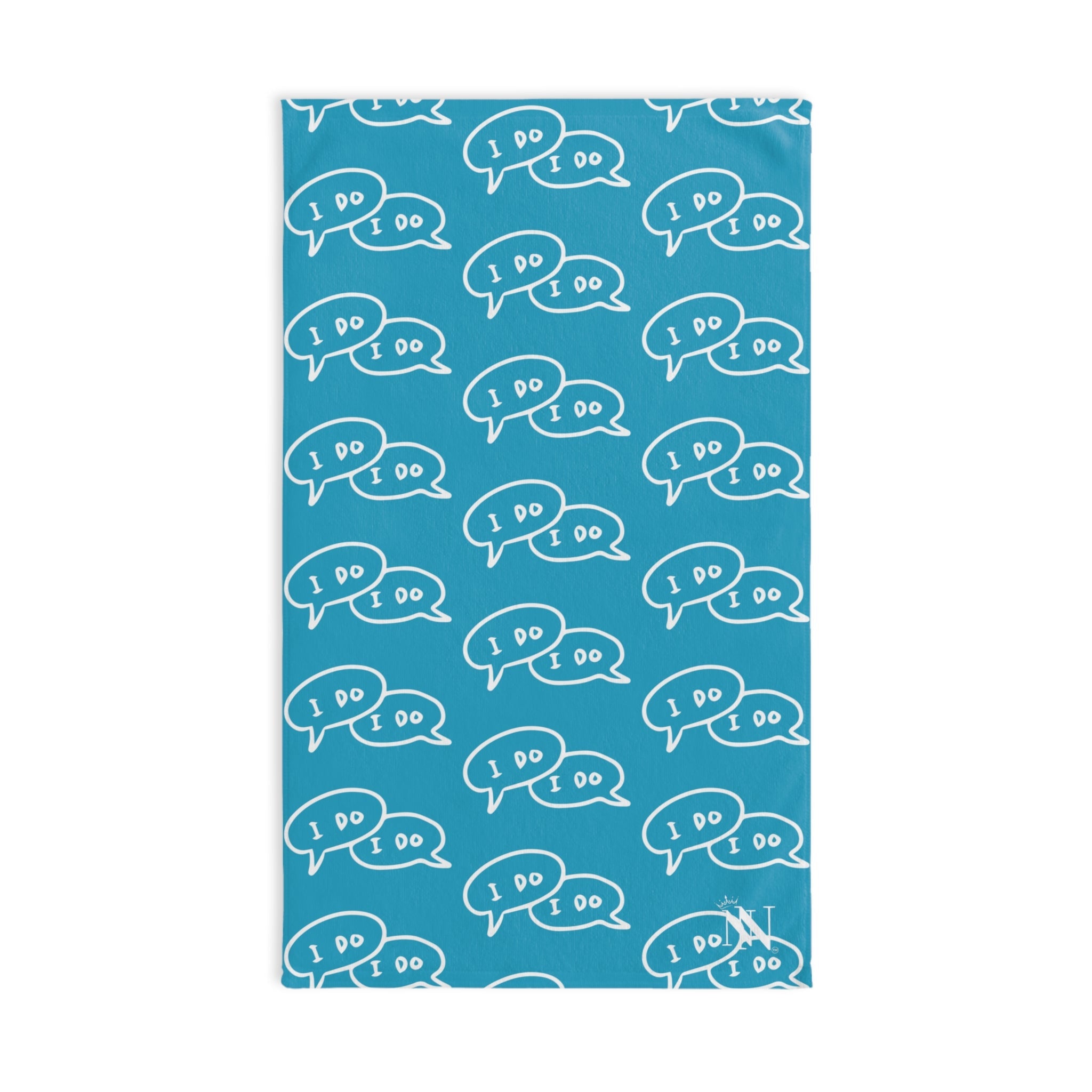 I Do I Do! Pattern Light Grey | Mix & Match Original Fun-Flirty Lovers’ Towels