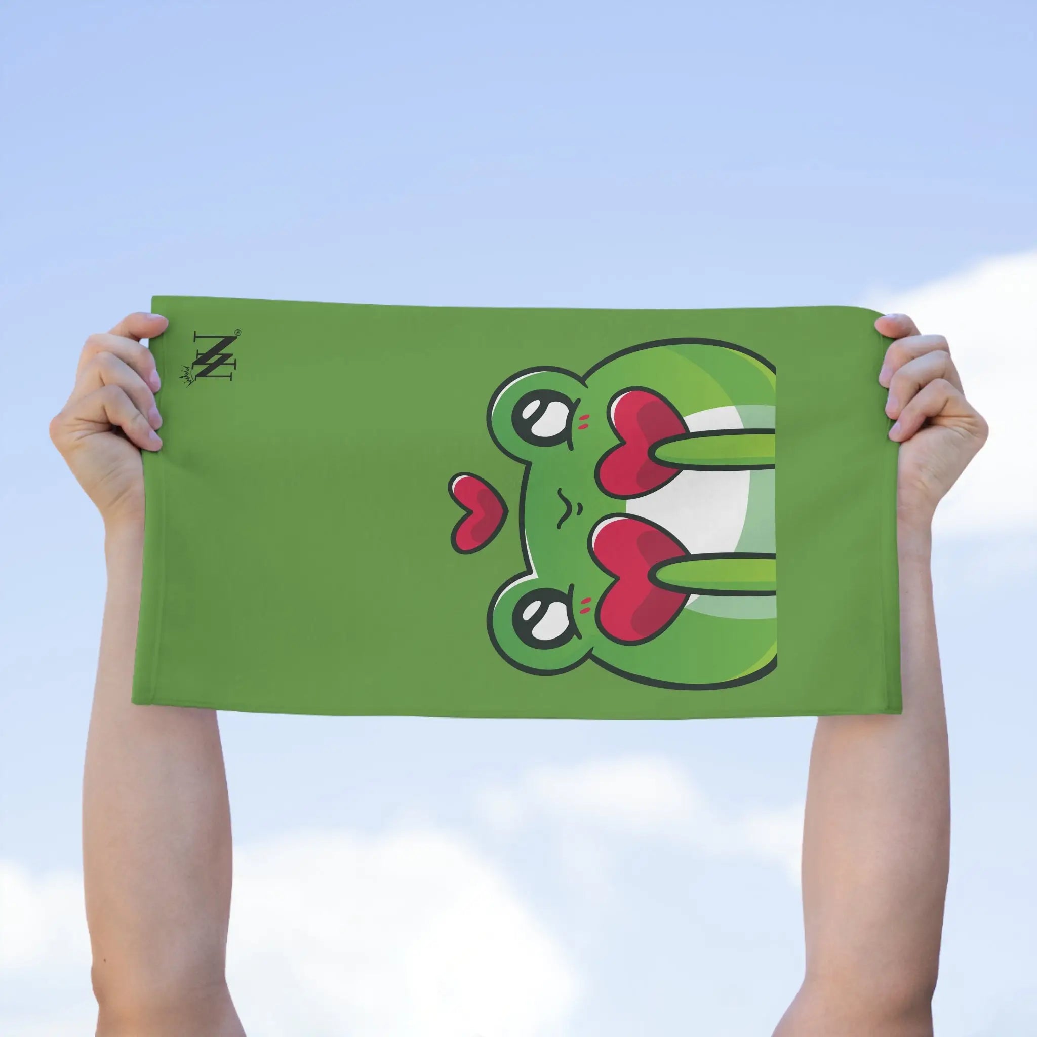 I Froggin’ Love You! Light Green | Mix & Match Soft Fun-Flirty Lovers’ Towels