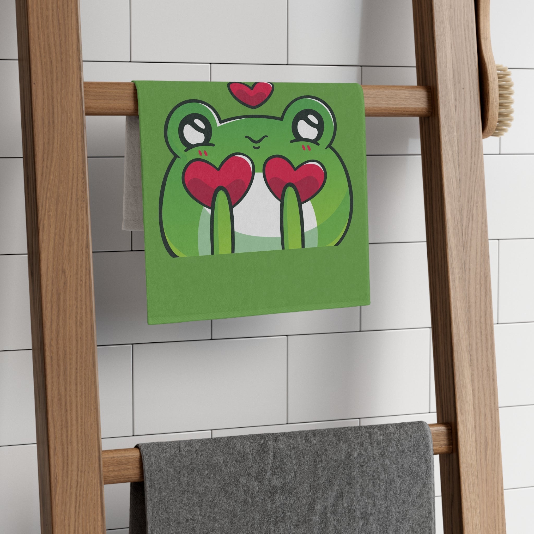 I Froggin’ Love You! Light Green | Mix & Match Soft Fun-Flirty Lovers’ Towels