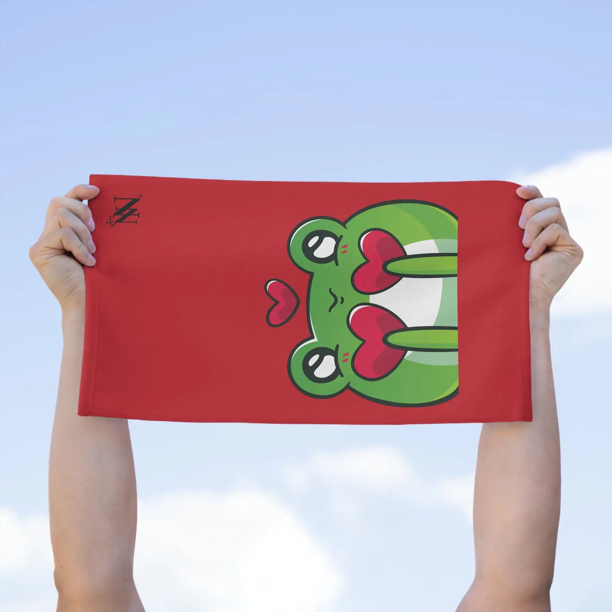I Froggin’ Love You! Red | Mix & Match Soft Fun-Flirty Lovers’ Towels