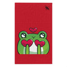 I Froggin’ Love You! Red | Mix & Match Soft Fun-Flirty Lovers’ Towels