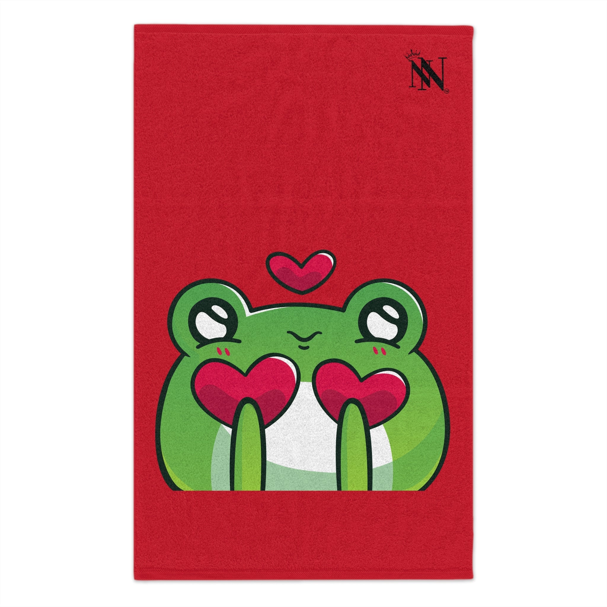 I Froggin’ Love You! Red | Mix & Match Soft Fun-Flirty Lovers’ Towels