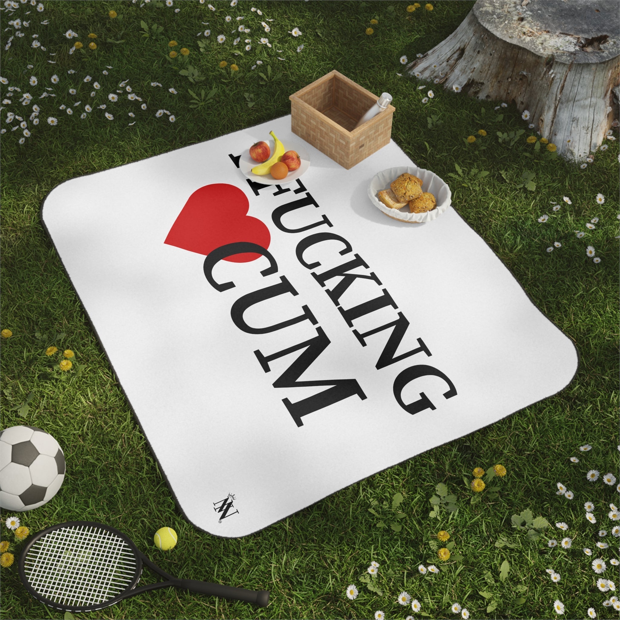 I Fucking Love Cum | Mix Match Fun-Flirty Lovers’ Water-Resistant Blankets