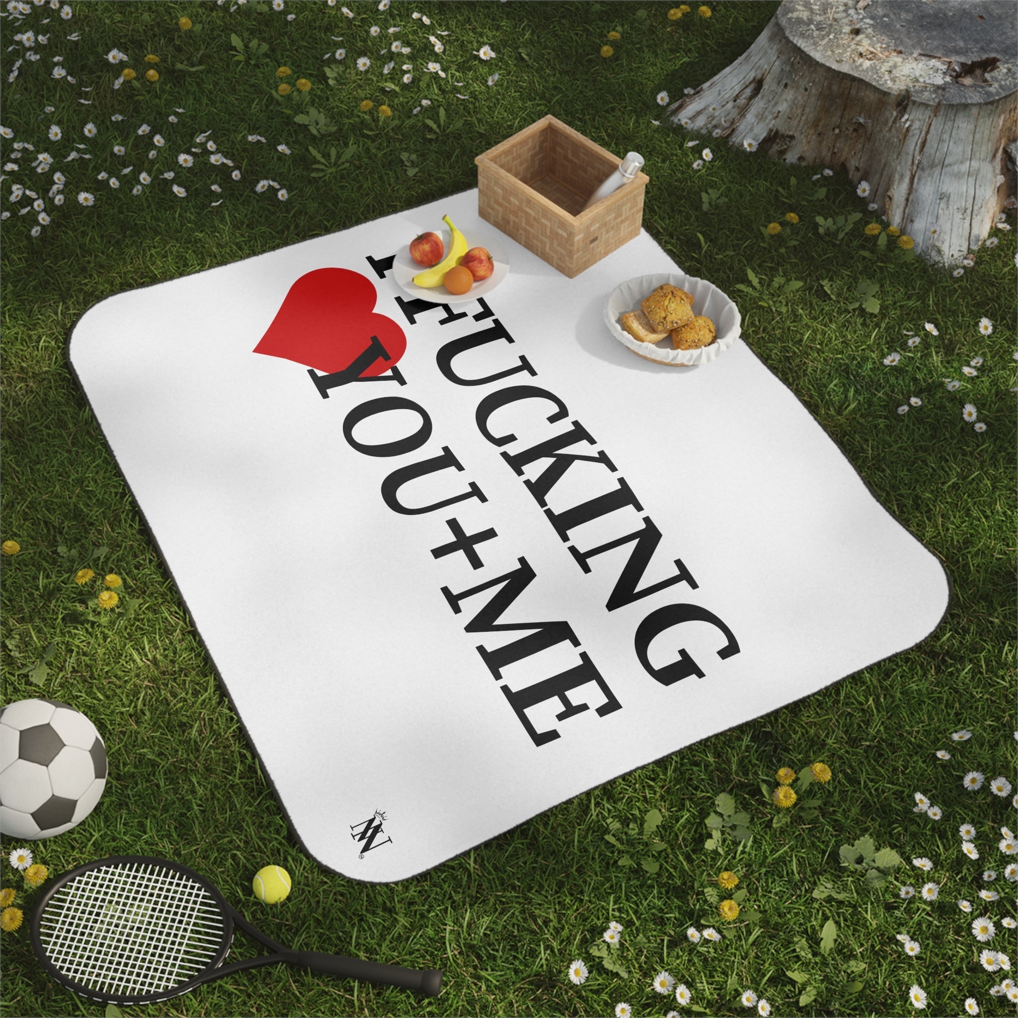 I Fucking Love You + Me | Mix Match Fun-Flirty Lovers’ Water-Resistant Blankets