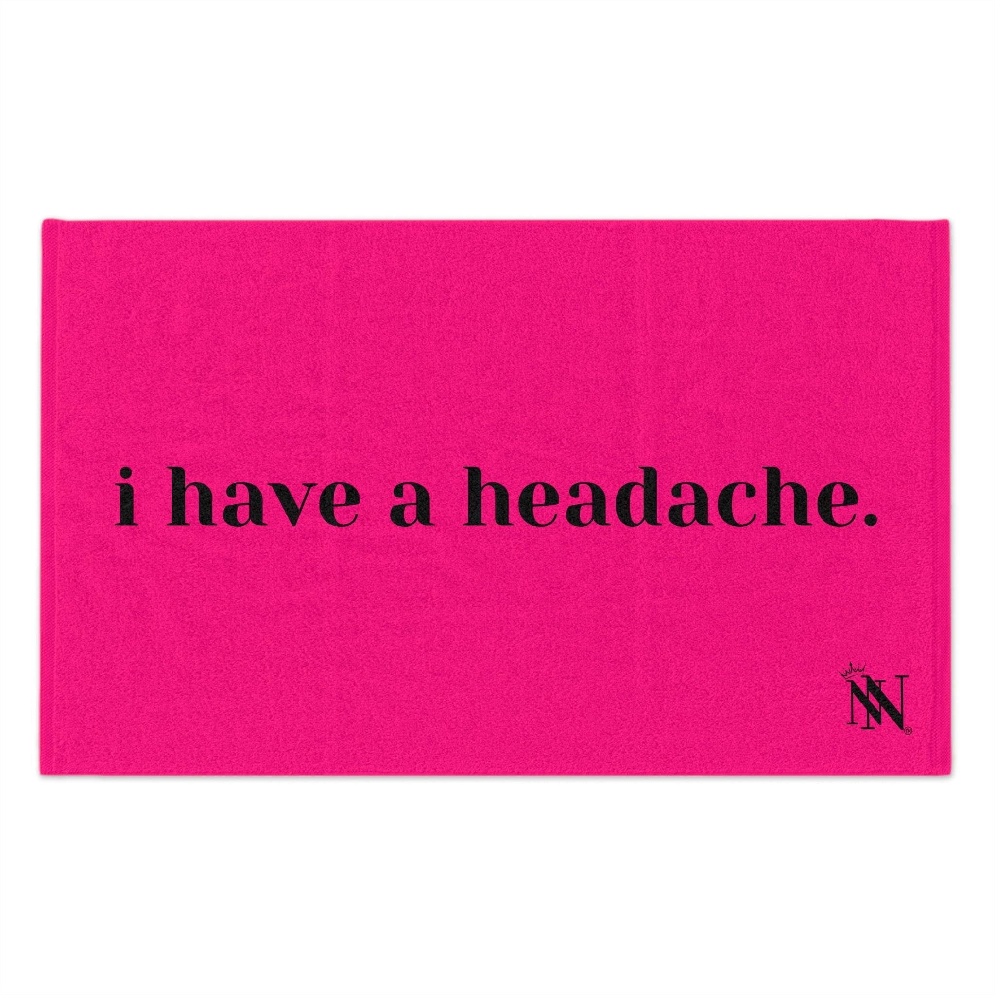 I Have a Headache Pink Mix Match Soft Sex Towels | Flirty Lovers’ Gifts