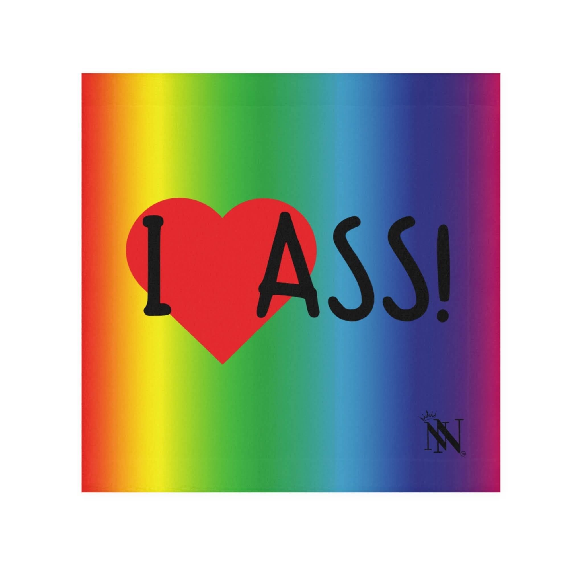 I Love Ass! Rainbow | Mix & Match Lils’ Fun-Flirty Lovers’ Towels