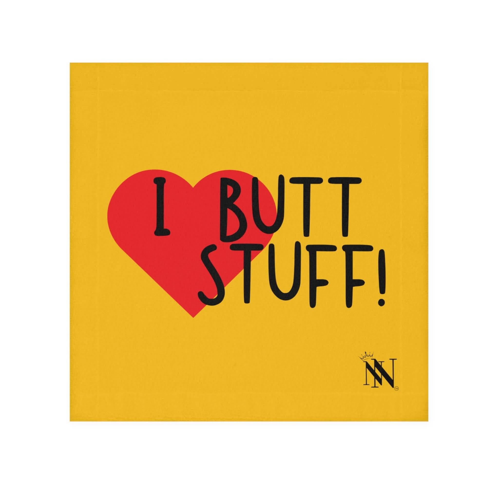 I Love Butt Stuff! Yellow | Mix & Match Fun-Flirty Lovers’ Towels