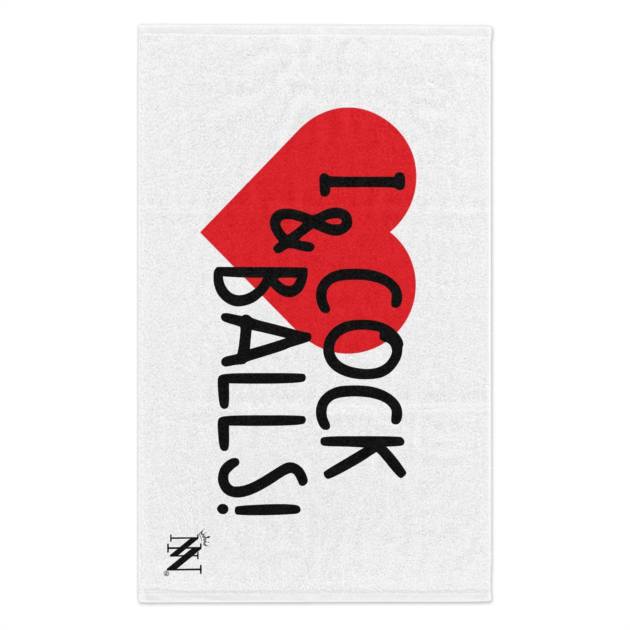 I Love Cock & Balls! | Mix & Match Soft Fun-Flirty Lovers’ Towels