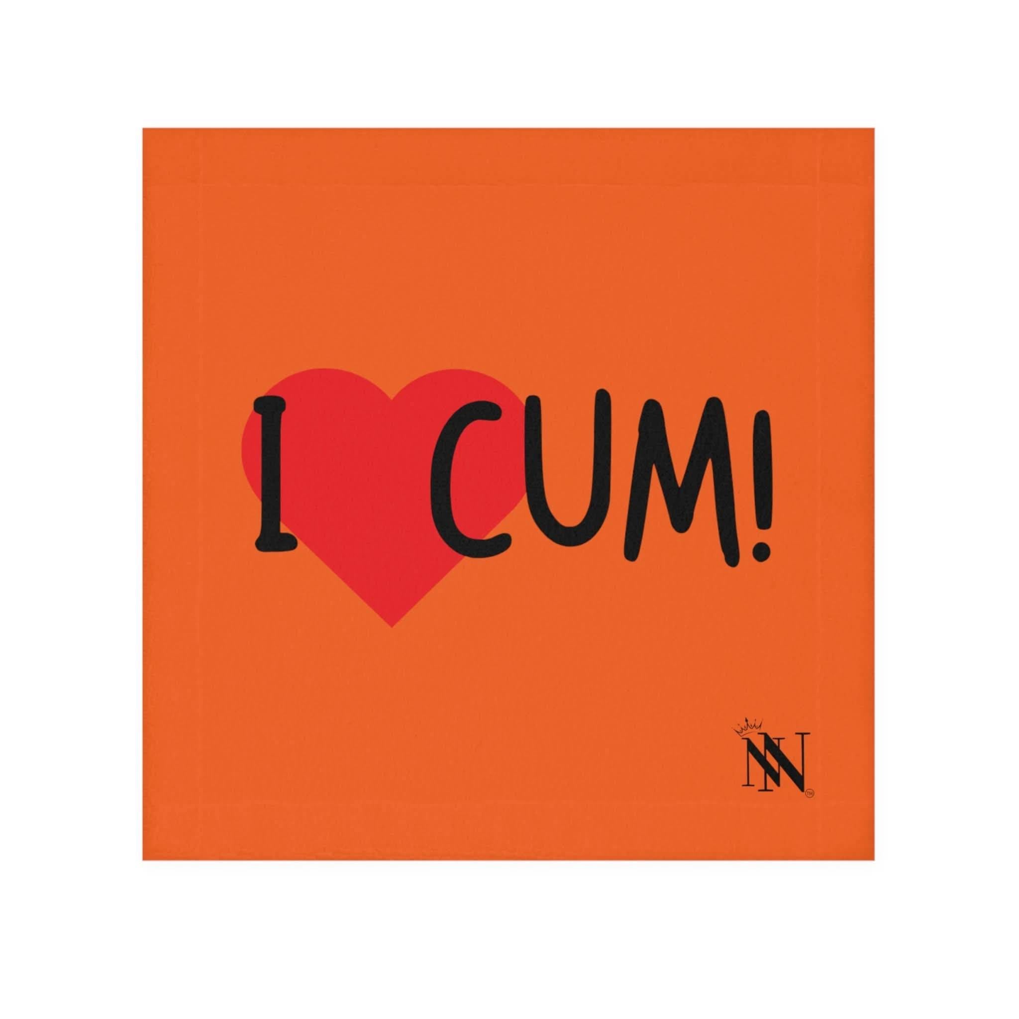 I Love Cum! Orange | Mix & Match Lils’ Fun-Flirty Lovers’ Towels