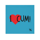I Love Cum! Teal | Mix & Match Fun-Flirty Lovers’ Towels