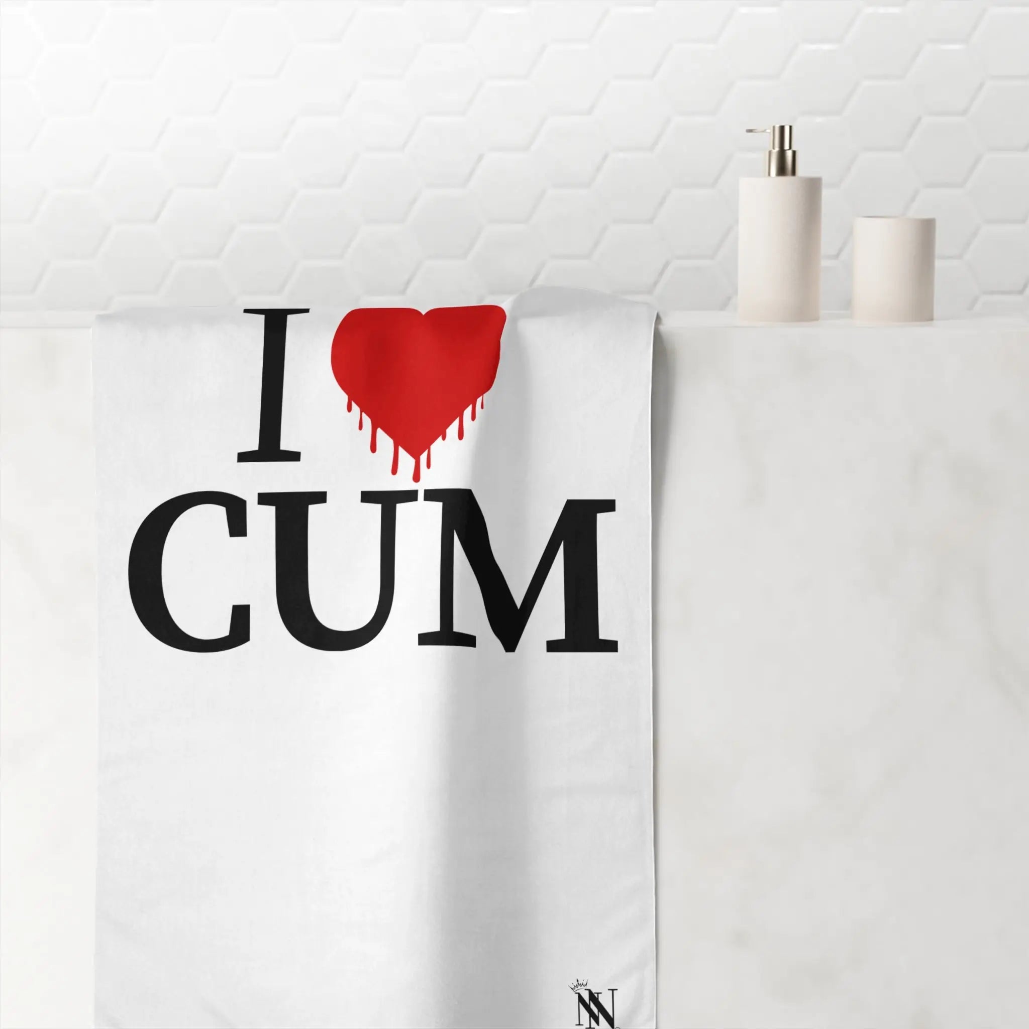 I Love Dripping Cum | Mix & Match XL Fun-Flirty Lovers’ Towels
