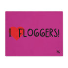 I Love Floggers Fuscia | Mix & Match Playful Fun-Flirty Lovers’ Toy Mats