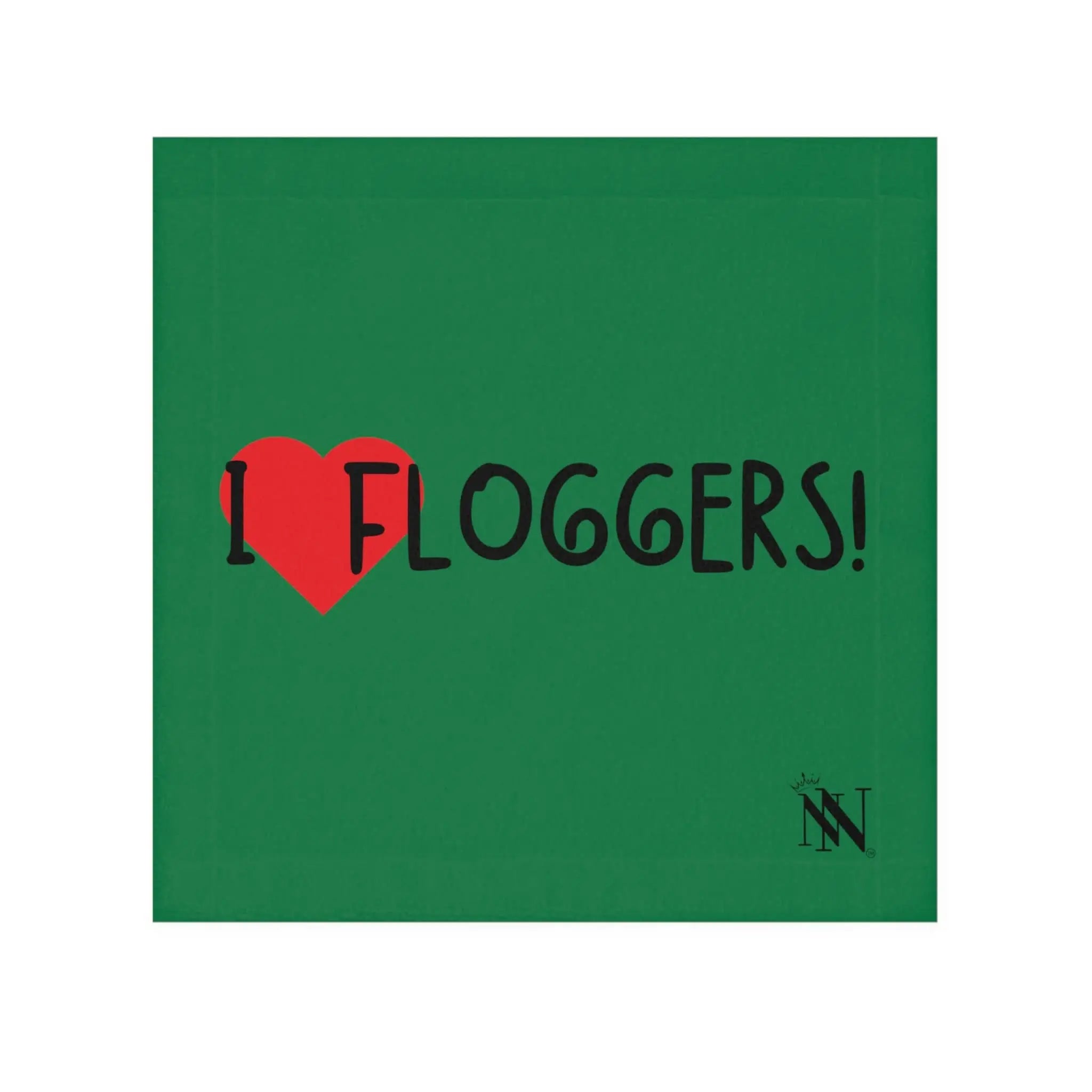 I Love Floggers Green | Mix & Match Lils’ Fun-Flirty Lovers’ Towels