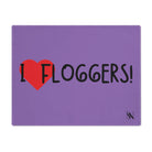 I Love Floggers Lavendar | Mix & Match Playful Fun-Flirty Lovers’ Toy Mats