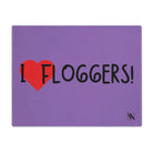 I Love Floggers Lavendar | Mix & Match Playful Fun-Flirty Lovers’ Toy Mats