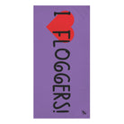 I Love Floggers! Lavendar | Mix & Match XL Fun-Flirty Lovers’ Towels