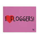 I Love Floggers Pink | Mix & Match Playful Fun-Flirty Lovers’ Toy Mats