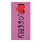 I Love Floggers! Pink | Mix & Match XL Fun-Flirty Lovers’ Towels