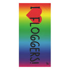 I Love Floggers! Rainbow | Mix & Match Naughty XL Fun-Flirty Lovers’ Towels