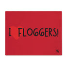 I Love Floggers Red | Mix & Match Playful Fun-Flirty Lovers’ Toy Mats