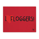 I Love Floggers Red | Mix & Match Playful Fun-Flirty Lovers’ Toy Mats