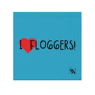 I Love Floggers Teal | Mix & Match Lils’ Fun-Flirty Lovers’ Towels