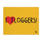 I Love Floggers Yellow | Mix & Match Playful Fun-Flirty Lovers’ Toy Mats