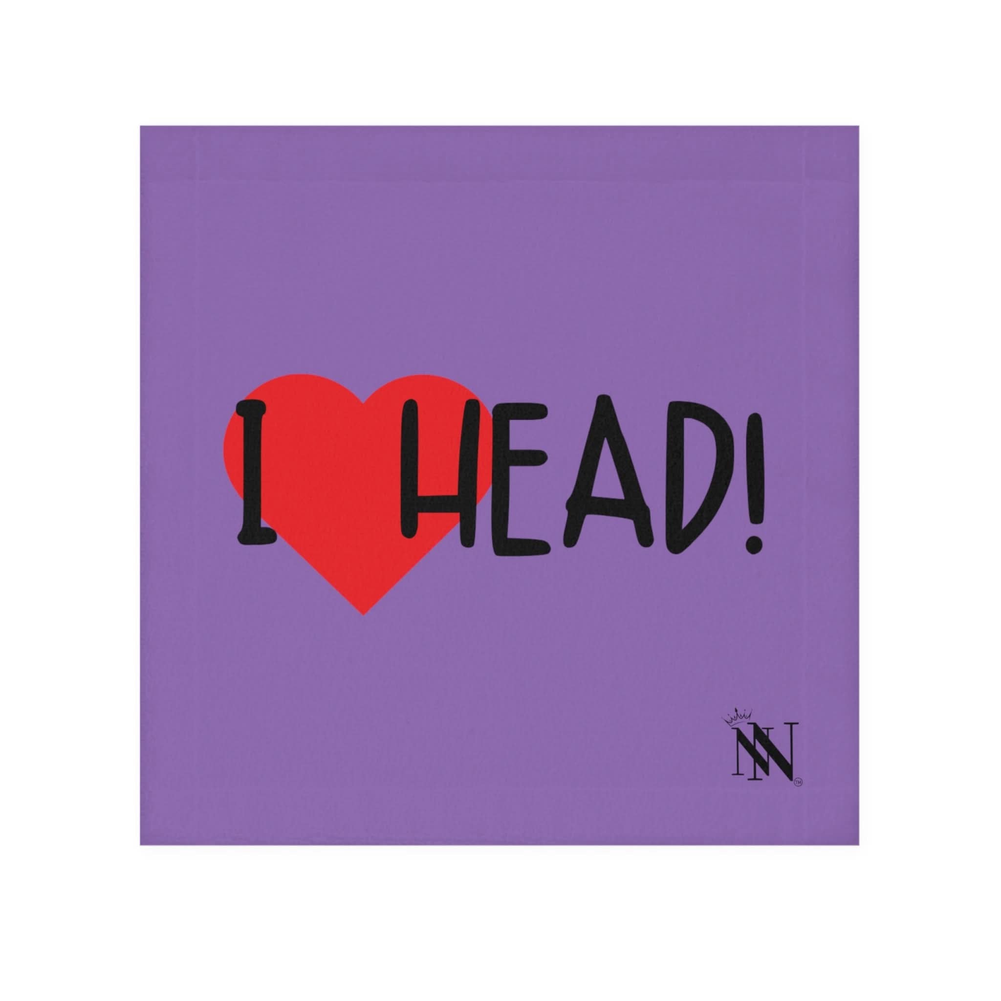 I Love Head! Lavendar | Mix & Match Lils’ Fun-Flirty Lovers’ Towels