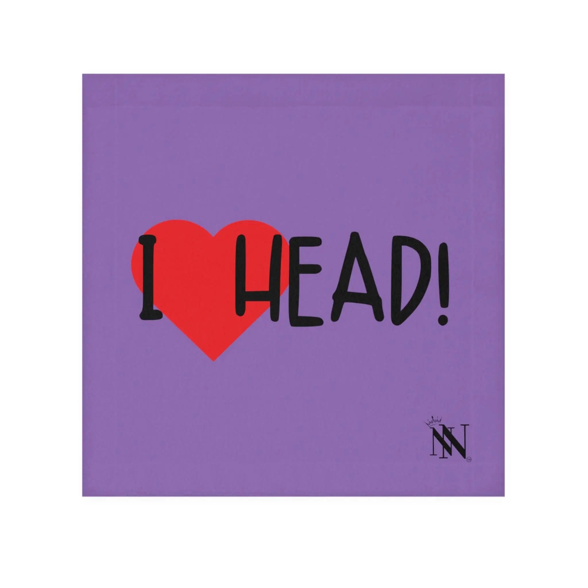 I Love Head! Lavendar | Mix & Match Lils’ Fun-Flirty Lovers’ Towels