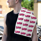 I Love Head Pattern | Mix & Match Soft Fun-Flirty Lovers’ Towels