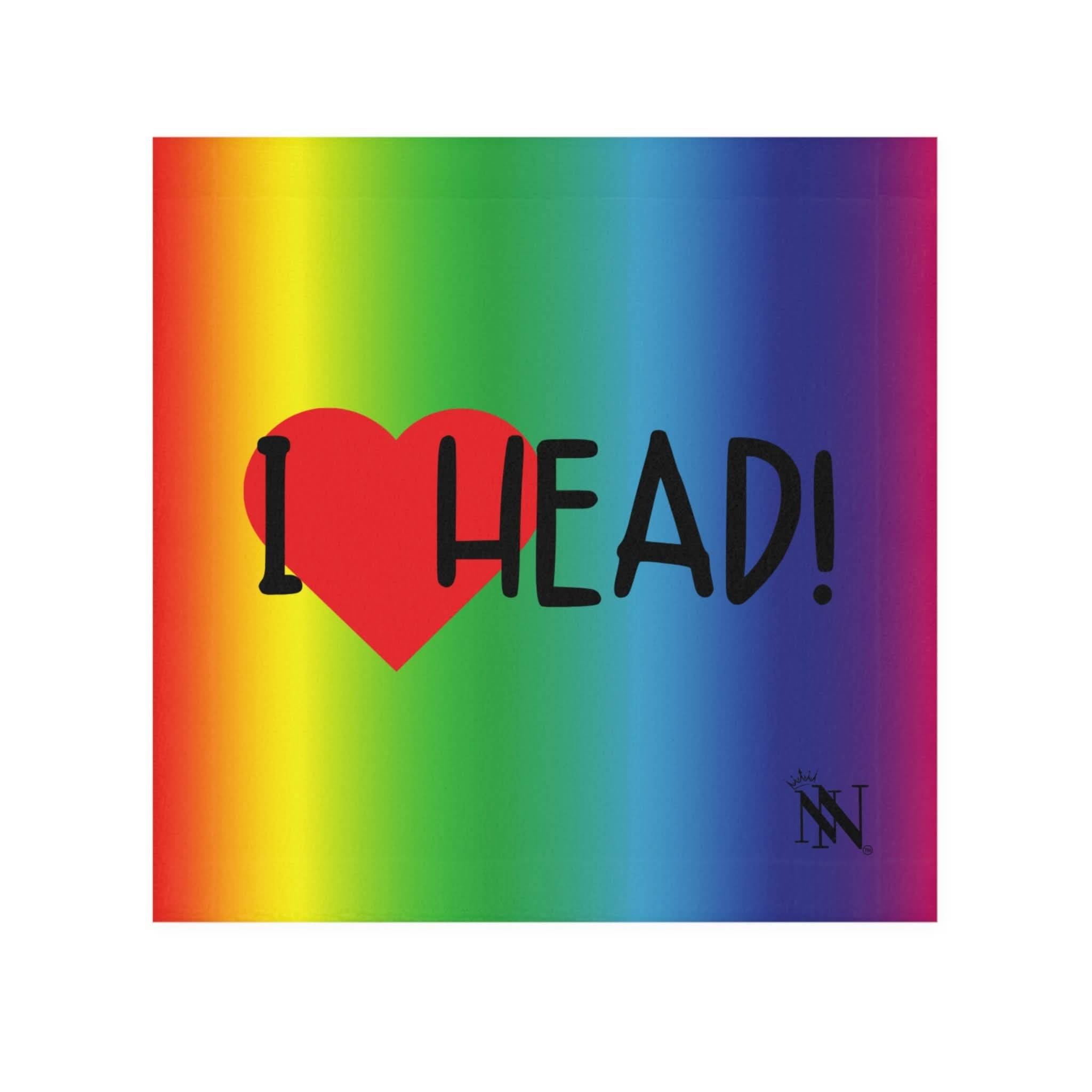I Love Head! Rainbow | Mix & Match Lils’ Fun-Flirty Lovers’ Towels