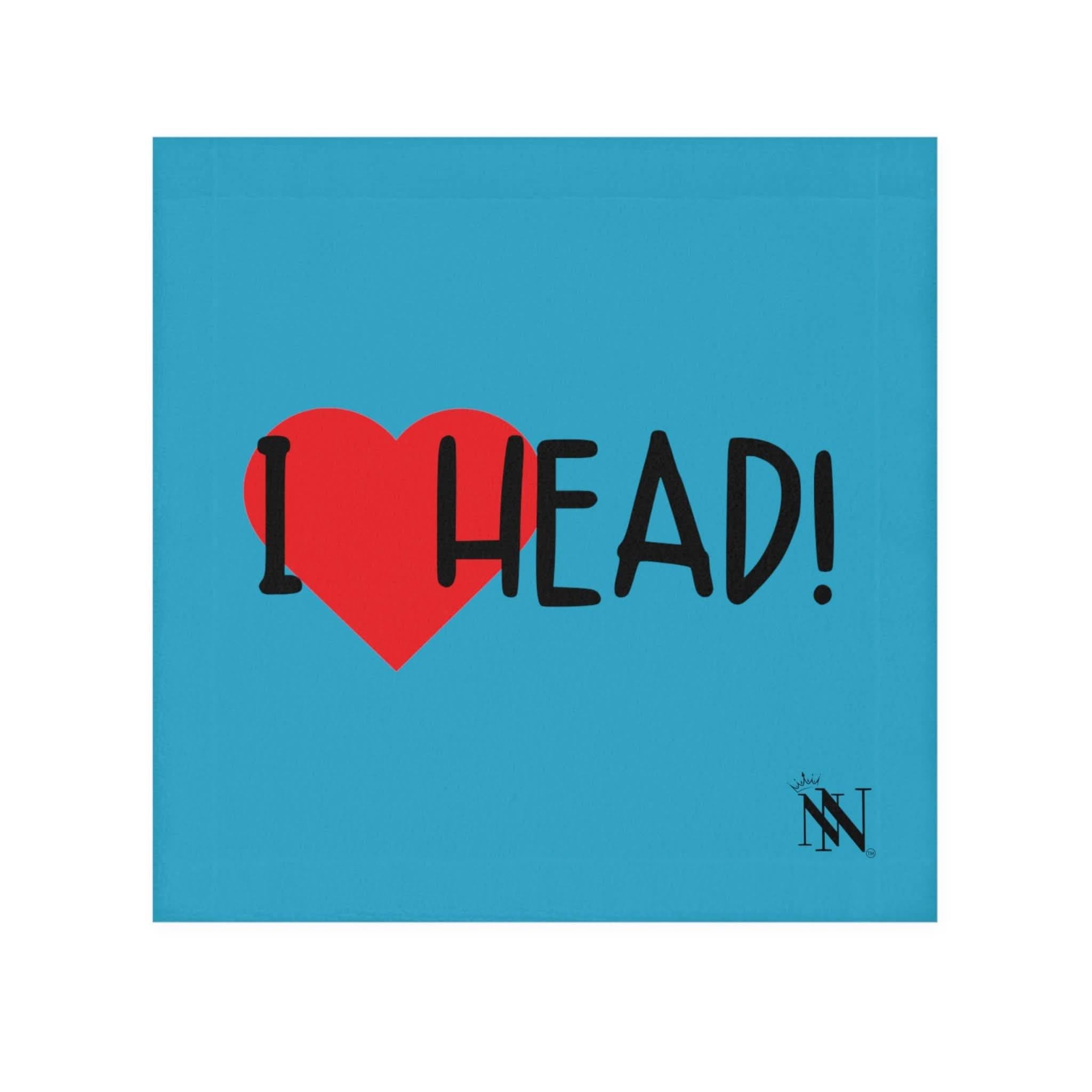 I Love Head! Teal | Mix & Match Lils’ Fun-Flirty Lovers’ Towels