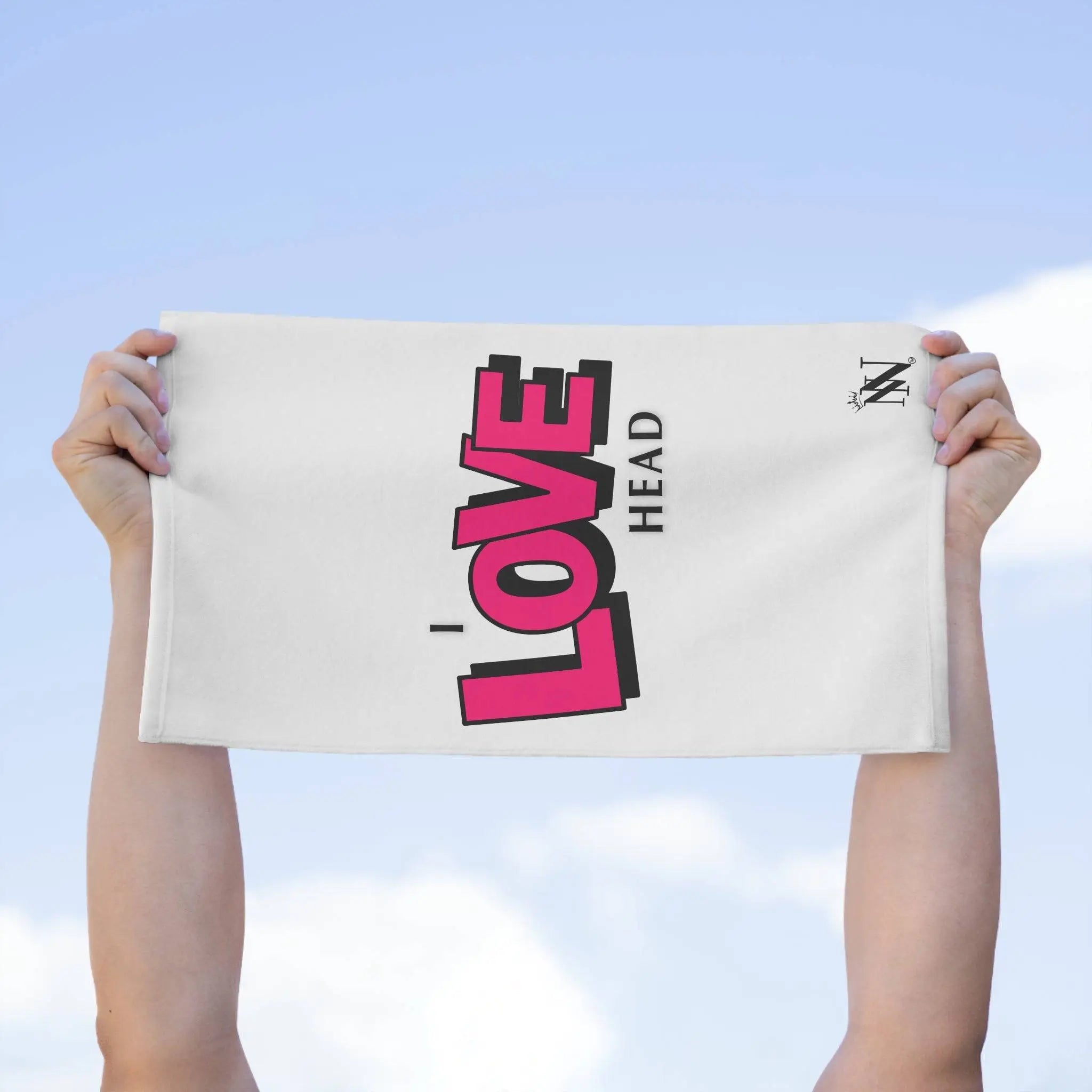 I Love Head White | Mix & Match Soft Fun-Flirty Lovers’ Towels