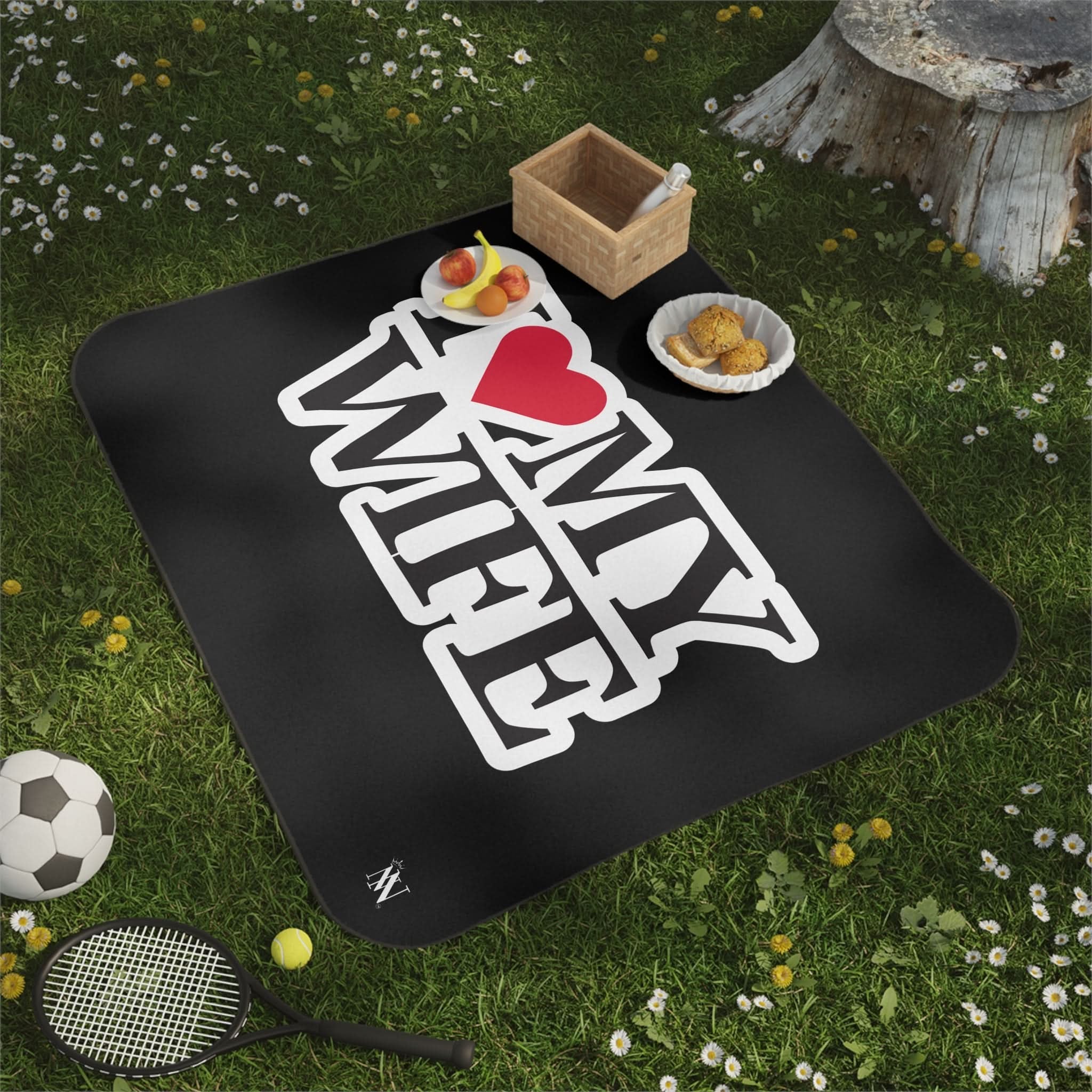 I Love My Wife | Mix Match Fun-Flirty Lovers’ Water-Resistant Blankets