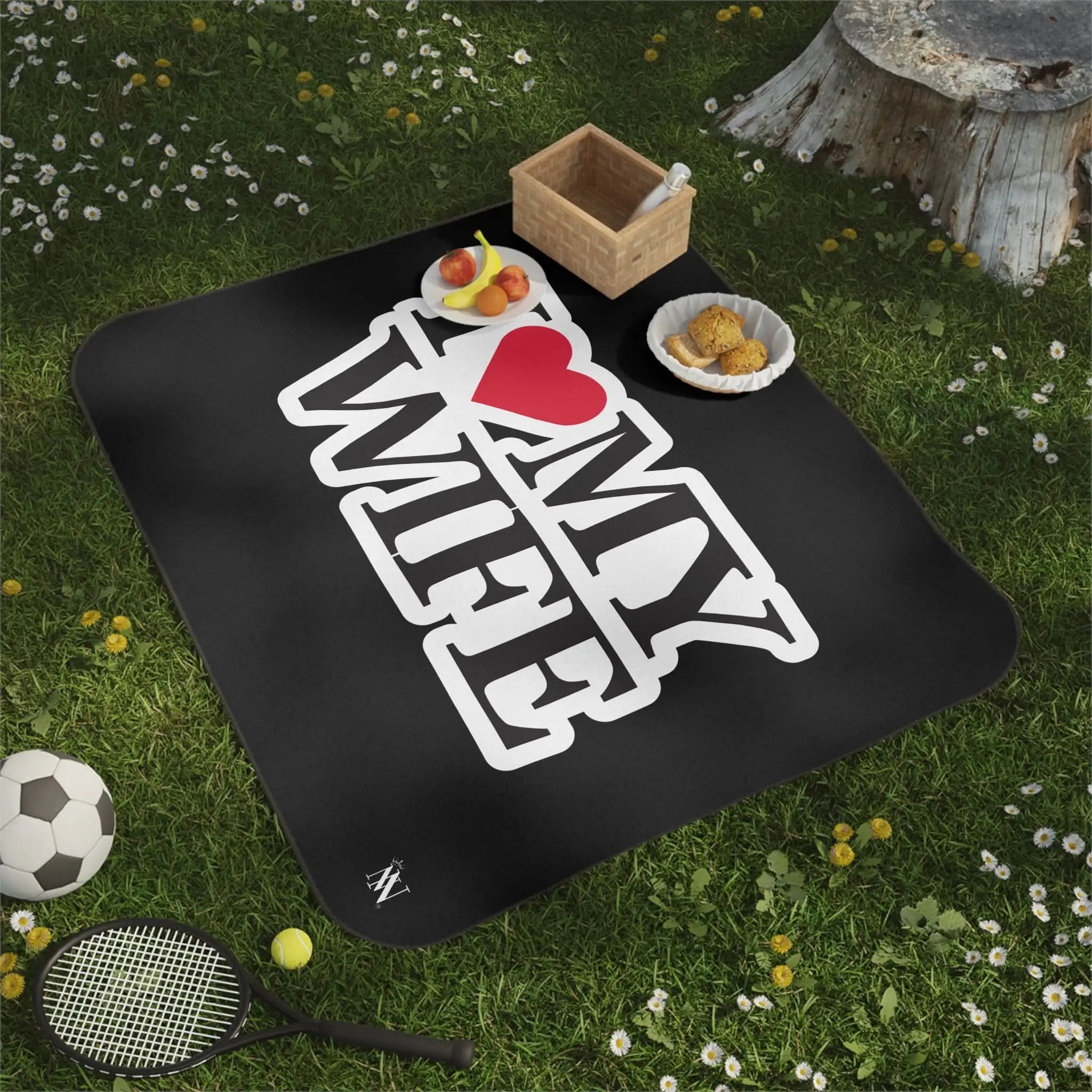 I Love My Wife | Mix Match Fun-Flirty Lovers’ Water-Resistant Blankets