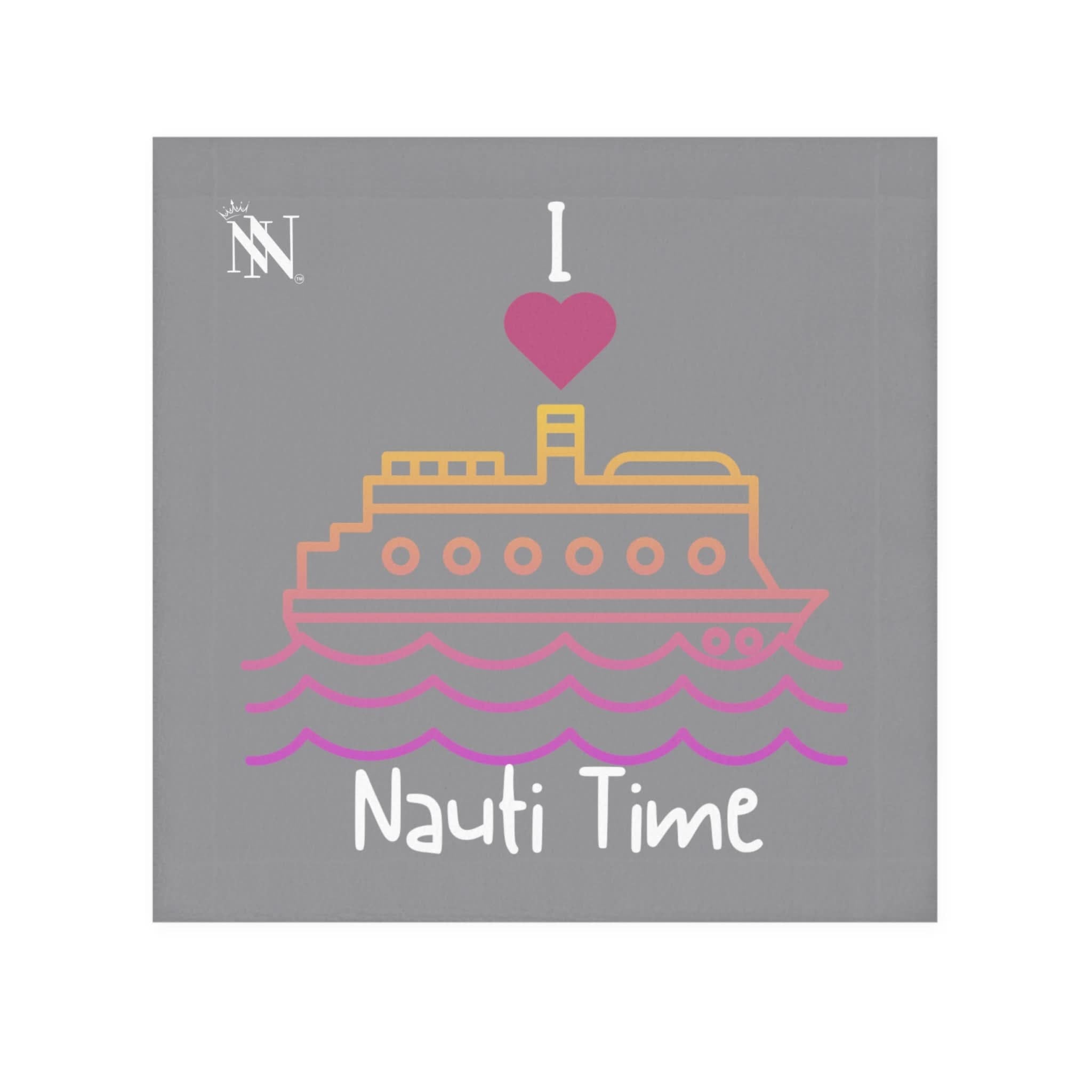 I Love Nauti Time Grey | Mix & Match Lils’ Fun-Flirty Lovers’ Towels