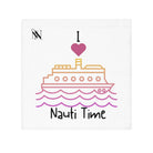 I Love Nauti Time White | Mix & Match Lils’ Fun-Flirty Lovers’ Towels