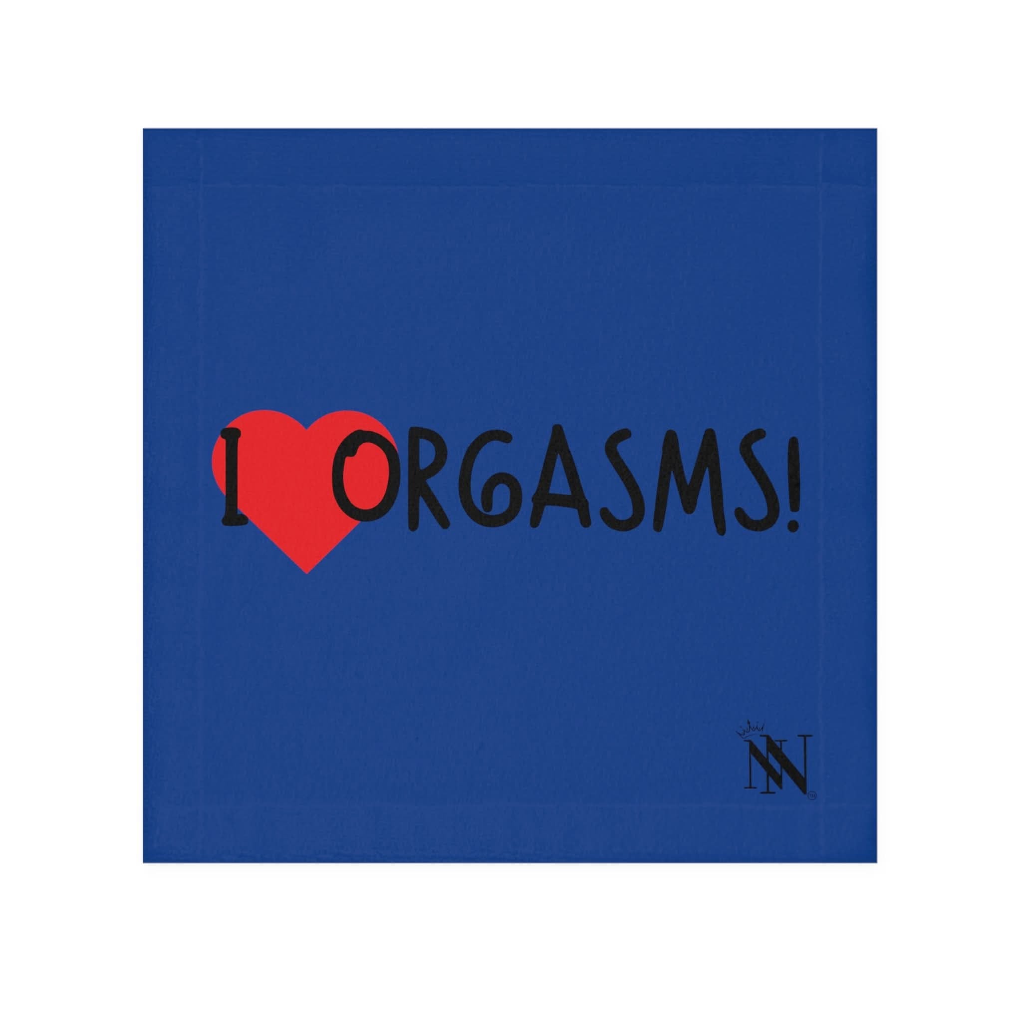 I Love Orgasms! Blue | Mix & Match Lils’ Fun-Flirty Lovers’ Towels