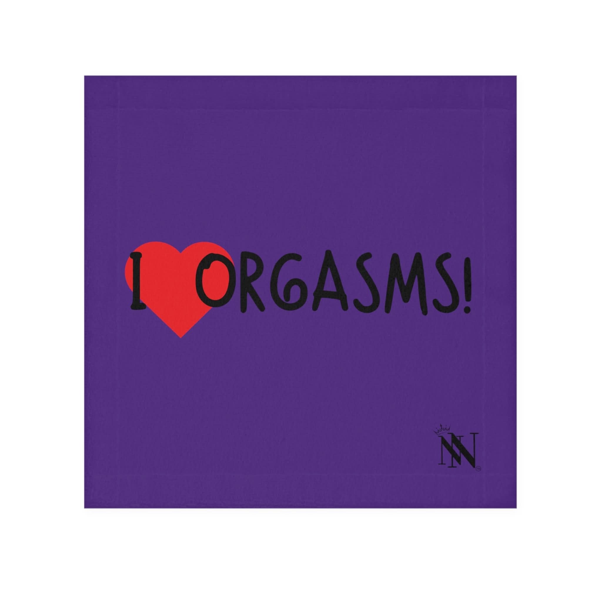 I Love Orgasms! Purple | Mix & Match Lils’ Fun-Flirty Lovers’ Towels