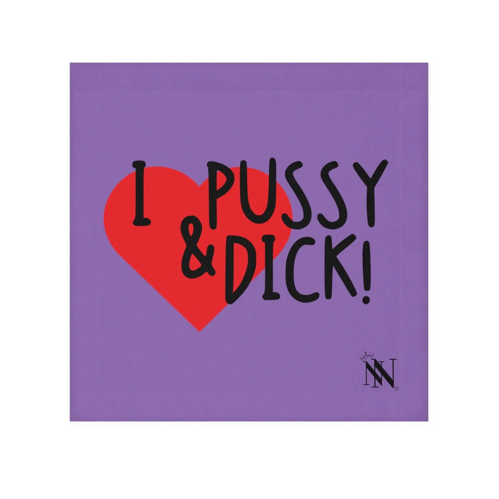 I Love Pussy & Dick! Lavendar | Mix & Match Lils’ Fun-Flirty Lovers’ Towels
