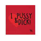 I Love Pussy & Dick! Red | Mix & Match Lils’ Fun-Flirty Lovers’ Towels