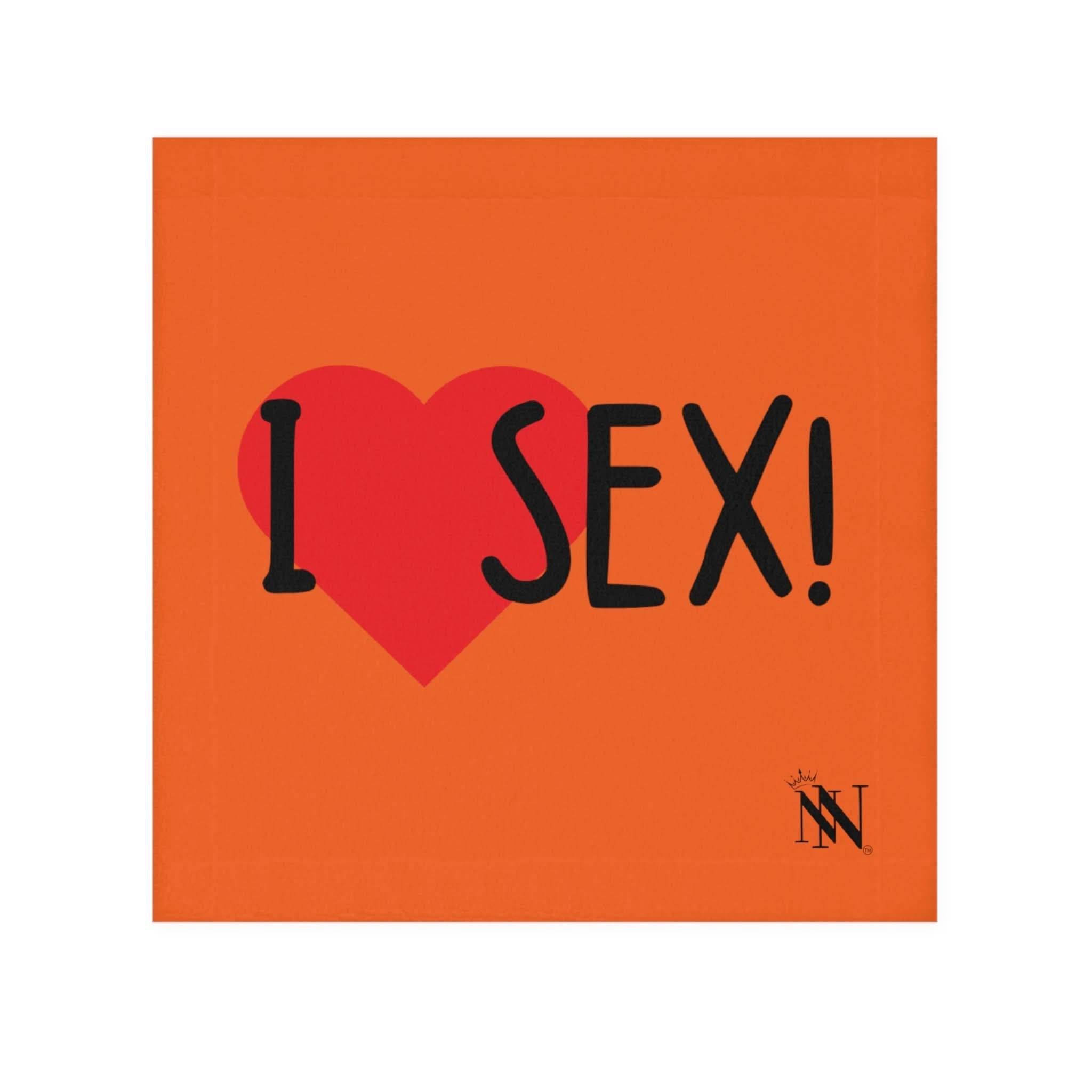 I Love Sex! Orange | Mix & Match Lils’ Fun-Flirty Lovers’ Towels