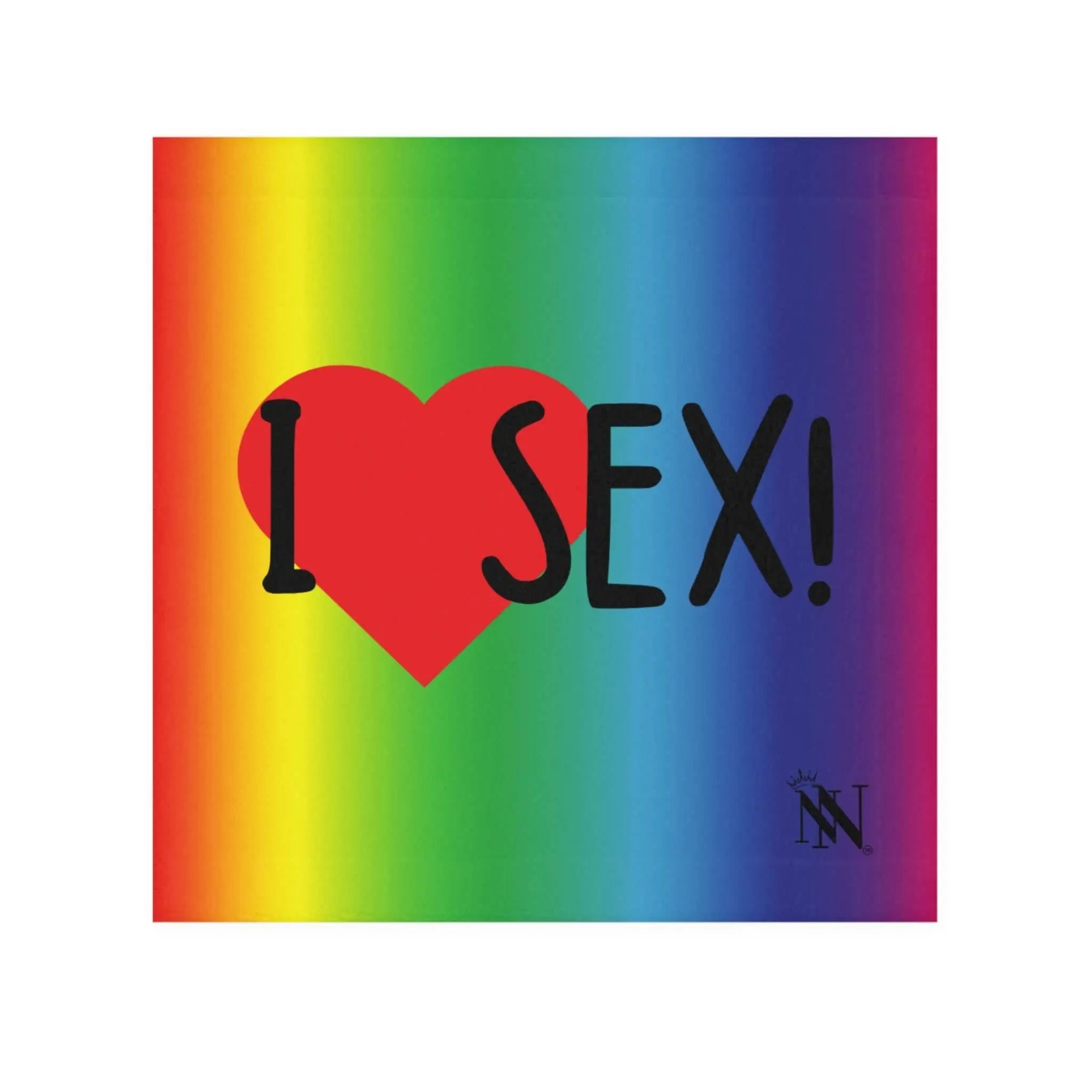 I Love Sex! Rainbow | Mix & Match Lils’ Fun-Flirty Lovers’ Towels
