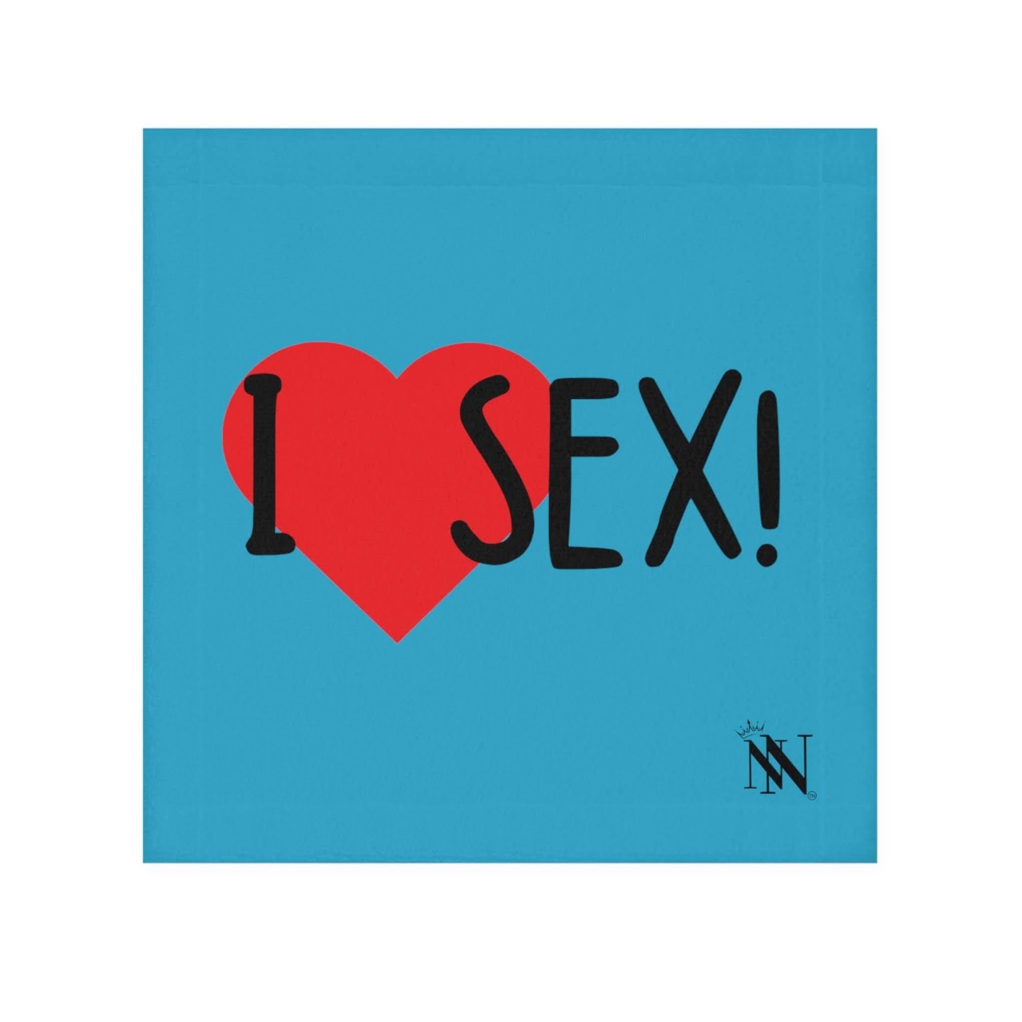 I Love Sex! Teal | Mix & Match Lils’ Fun-Flirty Lovers’ Towels