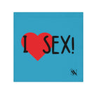 I Love Sex! Teal | Mix & Match Lils’ Fun-Flirty Lovers’ Towels