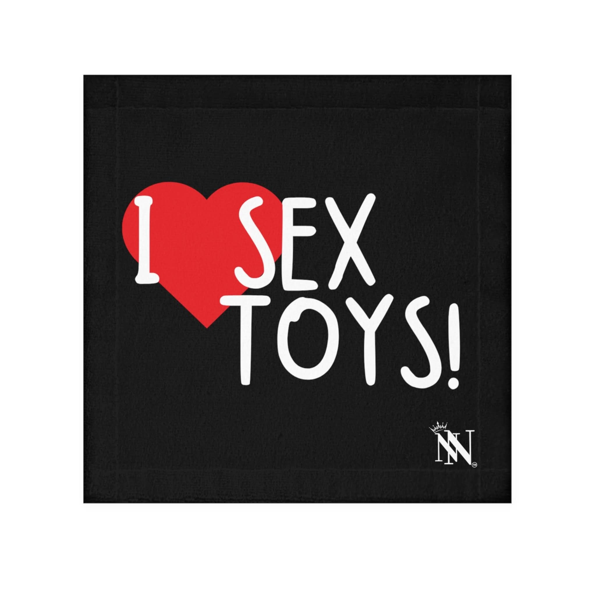 I Love Sex Toys Black | Mix & Match Lils’ Fun-Flirty Lovers’ Towels