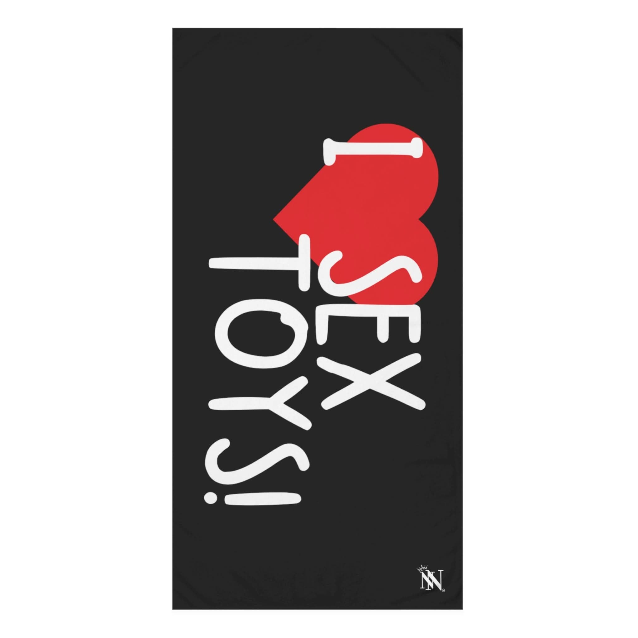 I Love Sex Toys! Black | Mix & Match XL Fun-Flirty Lovers’ Towels