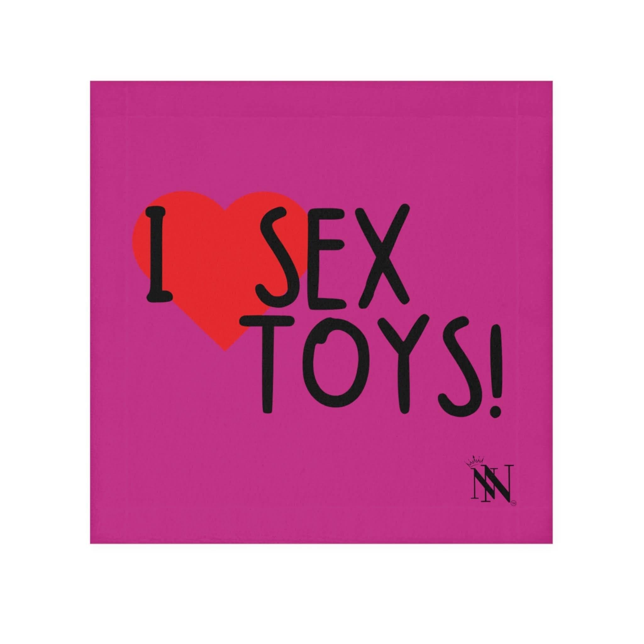 I Love Sex Toys Fuscia | Mix & Match Lils’ Fun-Flirty Lovers’ Towels