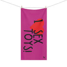 I Love Sex Toys! Fuscia | Mix & Match XL Fun-Flirty Lovers’ Towels