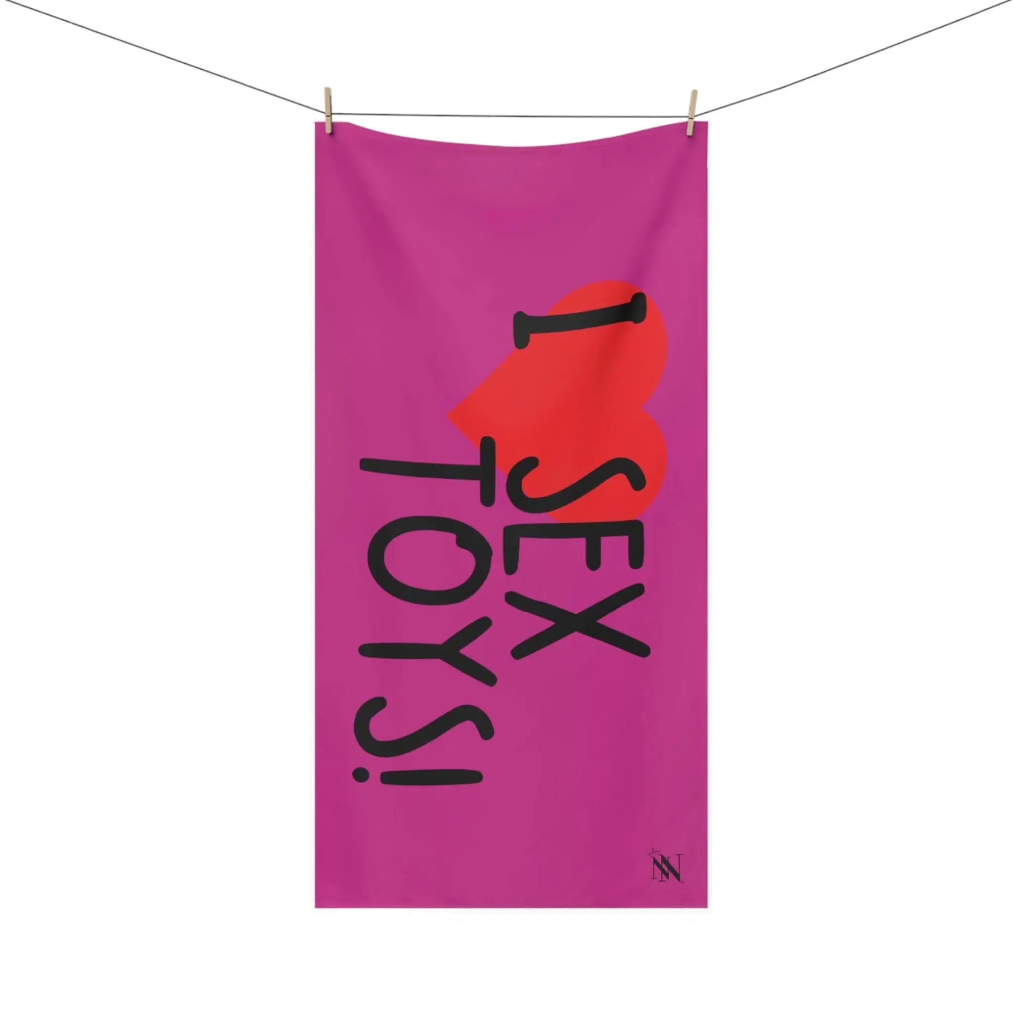 I Love Sex Toys! Fuscia | Mix & Match XL Fun-Flirty Lovers’ Towels